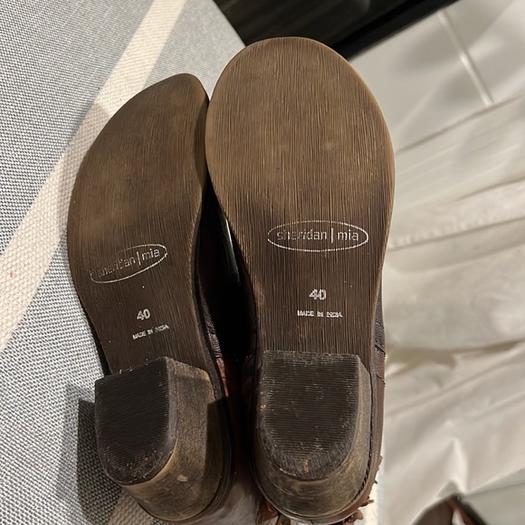 ♥️ANTHROPOLOGIE ♥️SHERIDAN l MIA ♥️Flowers Leather Ankle Boots Size 9 - Picture 5 of 16